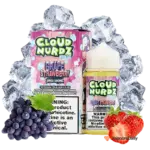 خرید جویس کلود نوردز توت فرنگی انگور یخ CLOUD NURDZ GRAPE STRAWBERRY ICED