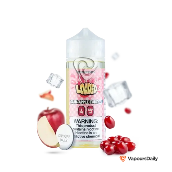 خرید جویس لودد سیب زغال اخته یخ LOADED CRAN APPLE ICED 120ML