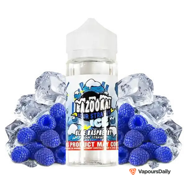 خرید جویس بازوکا تمشک آبی یخ BAZOOKA BLUE RASPBERRY ICE 100ML