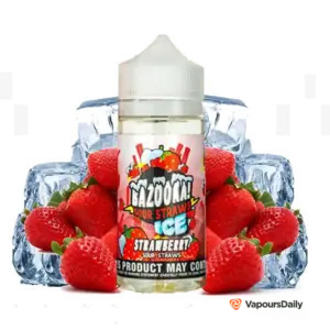 خرید جویس بازوکا توت فرنگی یخ BAZOOKA STRAWBERRY ICE 100ML