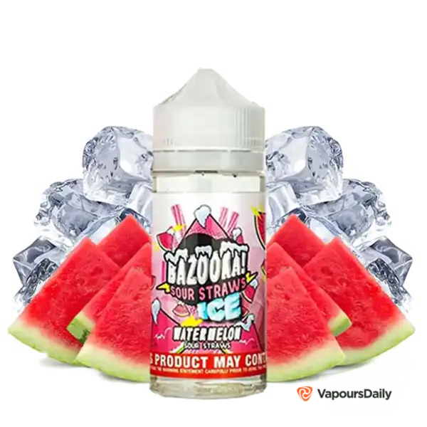 خرید جویس بازوکا هندوانه یخ BAZOOKA WATERMELON ICE 100ML