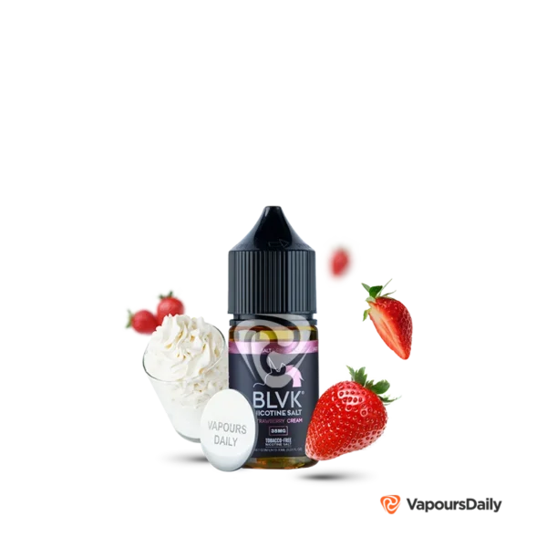 خرید سالت نیکوتین بی ال وی کی خامه توت فرنگی BLVK STRAWBERRY CREAMY