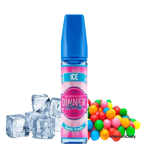 جویس آدامس بادکنکی یخ DINNER LADY BUBBLE TROUBLE ICE