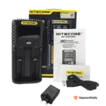 خرید شارژر دوتایی نایت کور یو ام اس 2 NITECORE UMS2 CHARGER