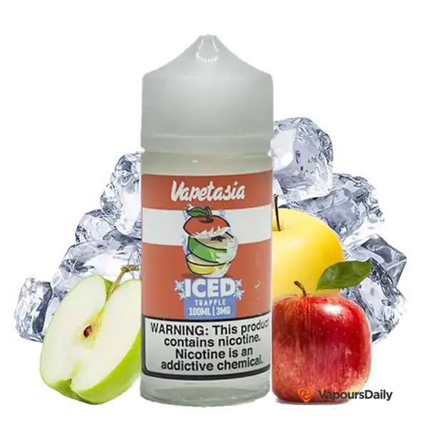 خرید جویس ویپ تازیا سیب یخ VAPETASIA ICED TRAPPLE 100ML