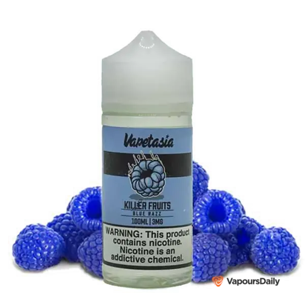 خرید جویس ویپ تازیا تمشک آبی VAPETASIA KILLER FRUITS BLUE RAZZ 100ML