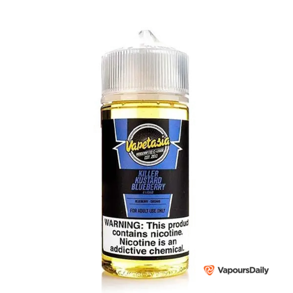 خرید جویس ویپ تازیا کاستارد بلوبری VAPETASIA KILLER KUSTARD BLUEBERRY 100ML