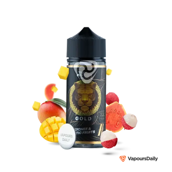 خرید جویس انبه لیچی گوآوا یخ DR.VAPES GOLD PANTHER 120ML