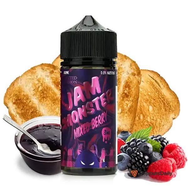 خرید جویس مانستر مربای تمشک بلوبری توت‌فرنگی JAM MONSTER MIXED BERRY