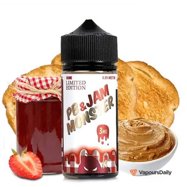 خرید جویس مربای توت فرنگی و کره بادام زمینی PB-JAM MONSTER STRAWBERRY