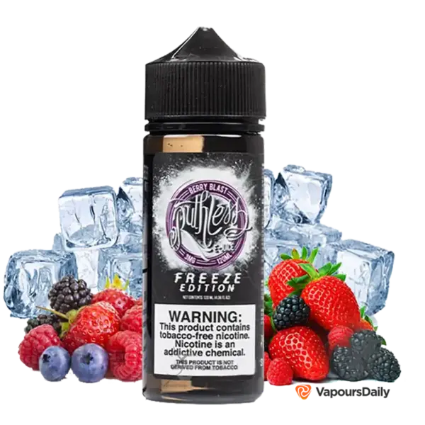 خرید جویس راتلس تمشک بلوبری یخ RUTHlESS BERRY BLAST FREEZE 120ML