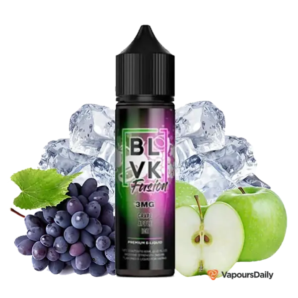 خرید جویس بی ال وی کی انگور سیب یخ BLVK GRAPE APPLE ICE–FUSION SERIES