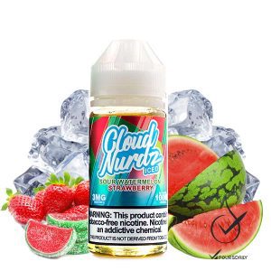 جویس هندوانه توت‌فرنگی یخ Cloud Nurdz Iced Watermelon Strawberry