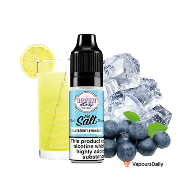 خرید سالت بلوبری لیموناد یخ DINNER LADY BLUEBERRY LEMONADE ICE 10ML