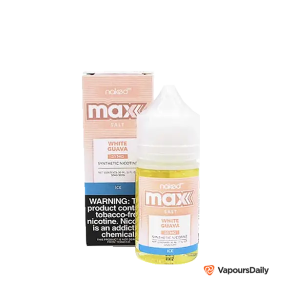 خرید سالت نیکد گواوا توت فرنگی یخ NKD MAX WHITE GUAVA ICE