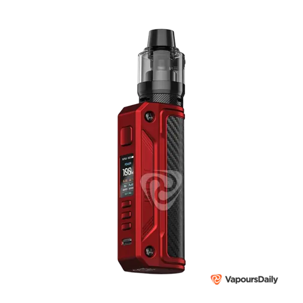 خرید ویپ لاست ویپ تلیما سولو LOST VAPE THELEMA SOLO 100W رنگ Matt Red Carbon Fiber