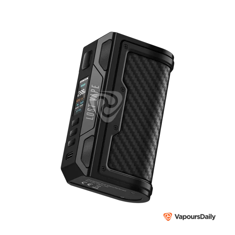 خرید ماد لاست ویپ تلیما کوئست LOST VAPE THELEMA QUEST 200W BOX MOD رنگ BLACK CARBON FIBER