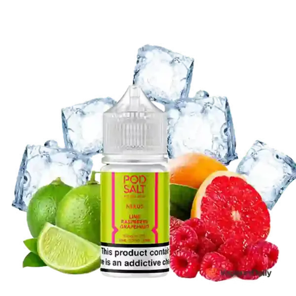 خرید سالت لیمو تمشک یخ (30 میل) Pod Salt Lime Raspberry Grapefruit Ice