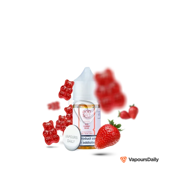 سالت پاد سالت پاستیل توت فرنگی (30میل) POD SALT NEXUS RED GUMMY BEAR